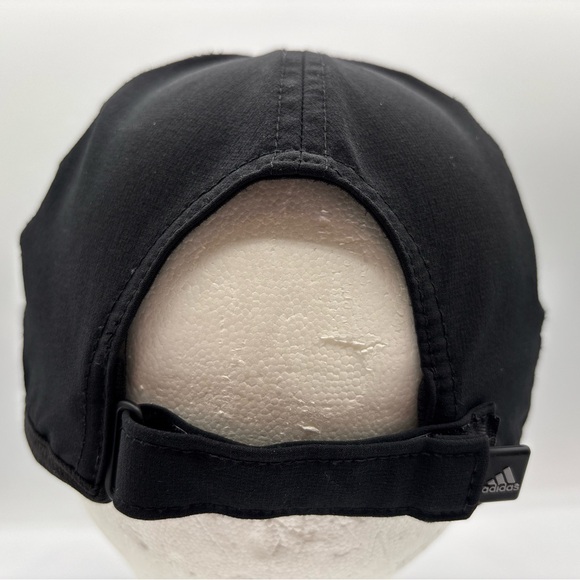 Adidas MEN’s Climalite Lightweight Black Gray Logo Adjustable Running Hat OSFM - Picture 7 of 14
